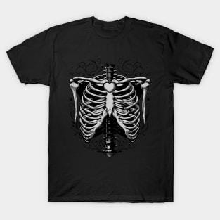 vintage skeleton chest T-Shirt